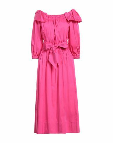 Clips More Woman Midi dress Fuchsia Cotton, Polyamide, Elastane Cover