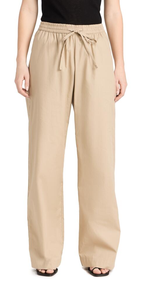 Enza Costa Poplin Resort Pants Tan Cover