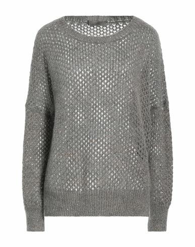 D. exterior Woman Sweater Grey Textile fibers, Wool, Alpaca wool, Mohair wool, Cashmere Cover