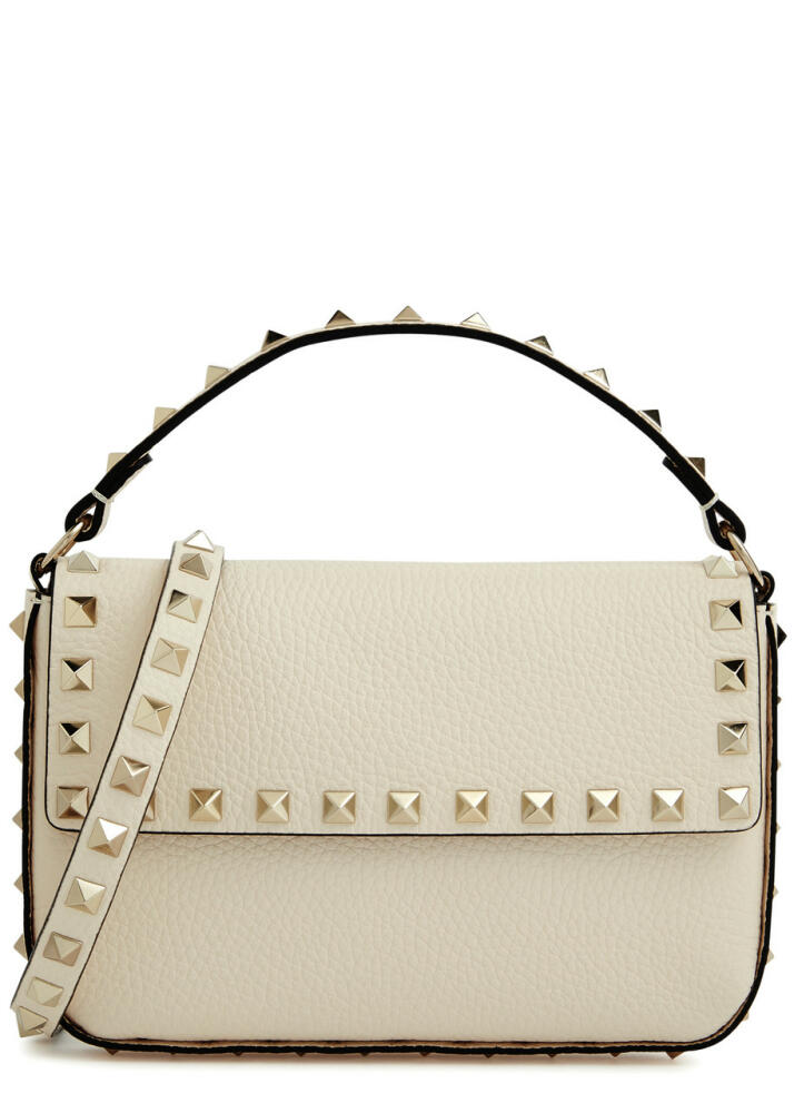 Valentino Garavani Rockstud Leather Cross-body bag - Ivory Cover