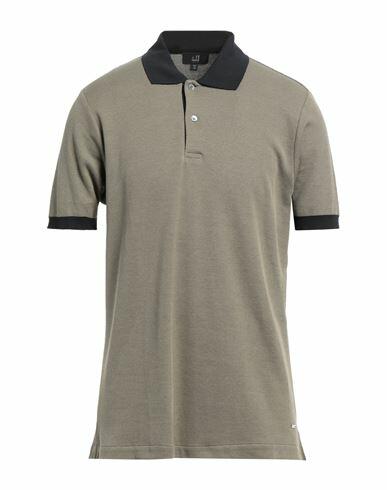 Dunhill Man Polo shirt Sage green Cotton Cover