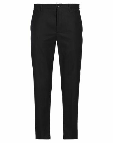 Tagliatore Man Pants Black Virgin Wool, Elastane Cover