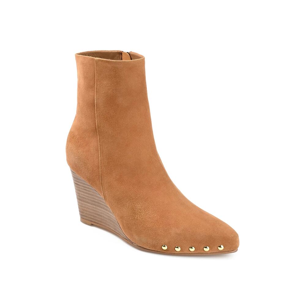 Journee Signature Reeya Wedge Bootie | Women's | Tan Cover