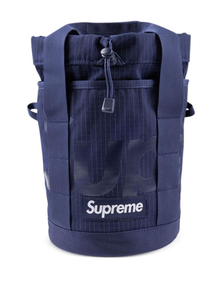 Supreme box-logo ripstop cinch bag - Blue Cover