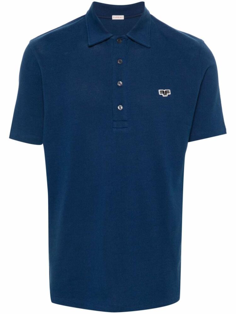 FURSAC logo-patch polo shirt - Blue Cover