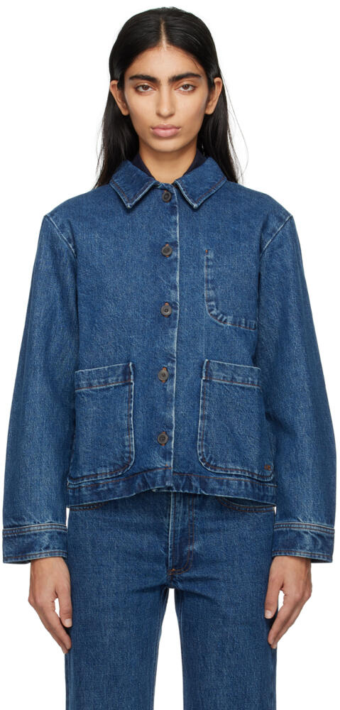 A.P.C. Indigo Nikkie Denim Jacket Cover