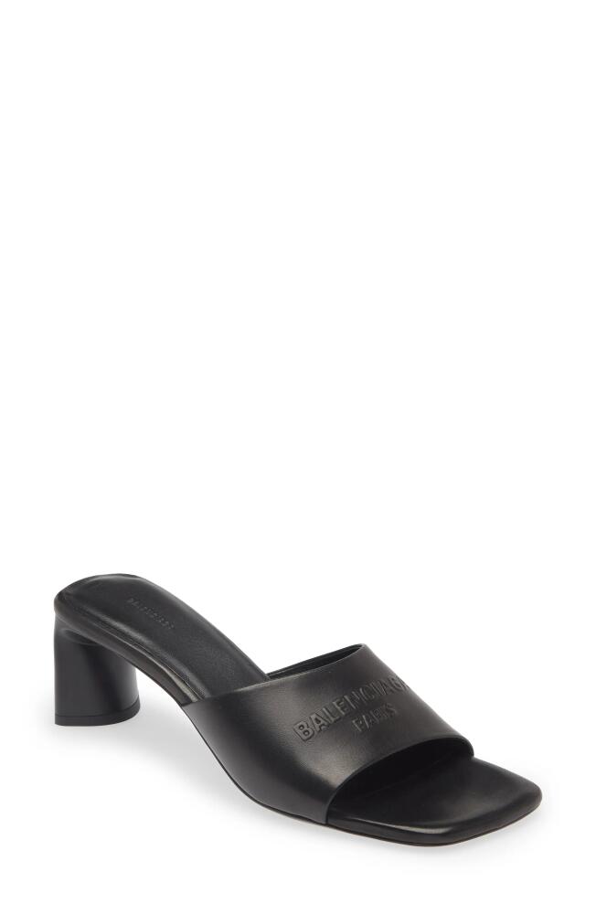 Balenciaga Dutyfree Slide Sandal in Black Cover