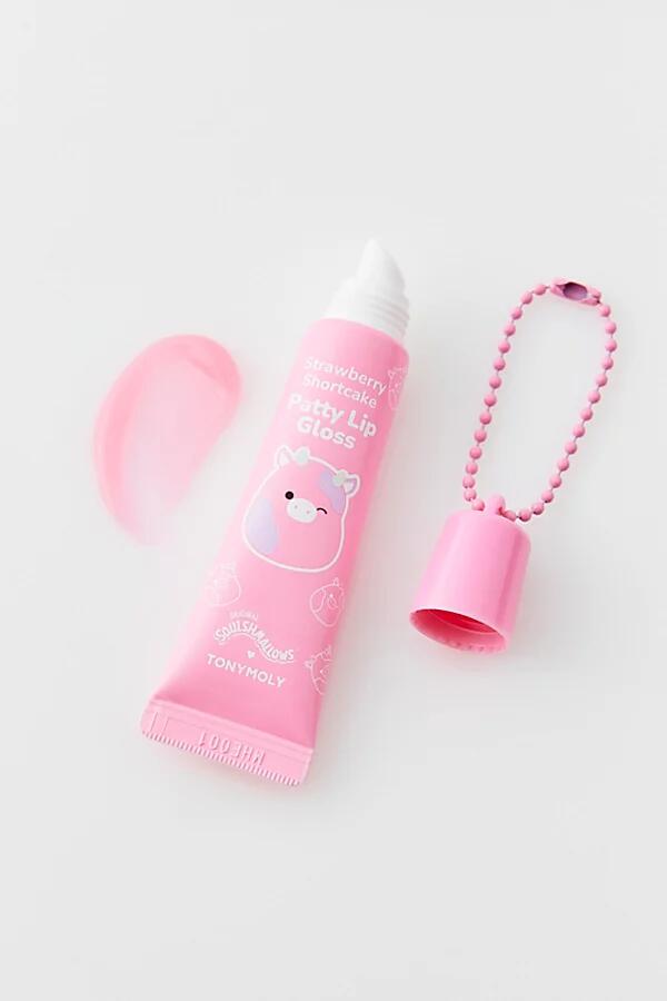 TONYMOLY X Squishmallows Keychain Lip Gloss in Strawberry Shortcake Patty Cover