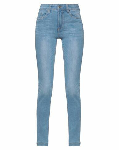 Silvian Heach Woman Jeans Blue Cotton, Polyester, Elastane Cover