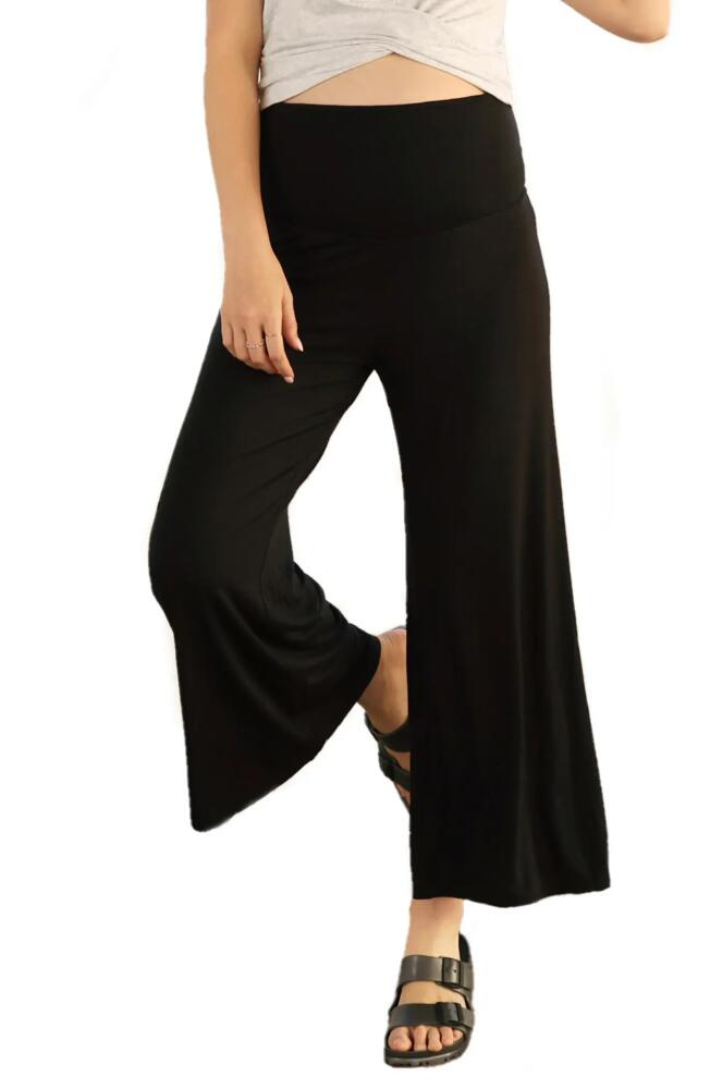 Angel Maternity Maternity Lifestyle Wide Leg Pants in Black Cover