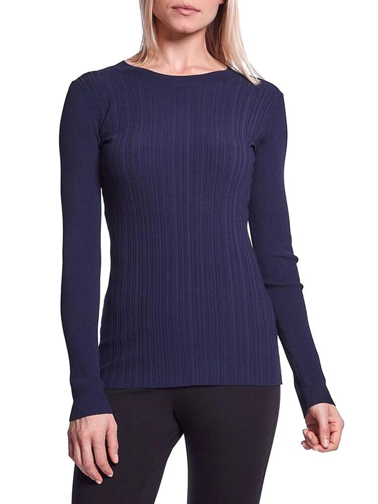 Capsule 121 Women's Brite Ribbed Sweater - Navy Cover