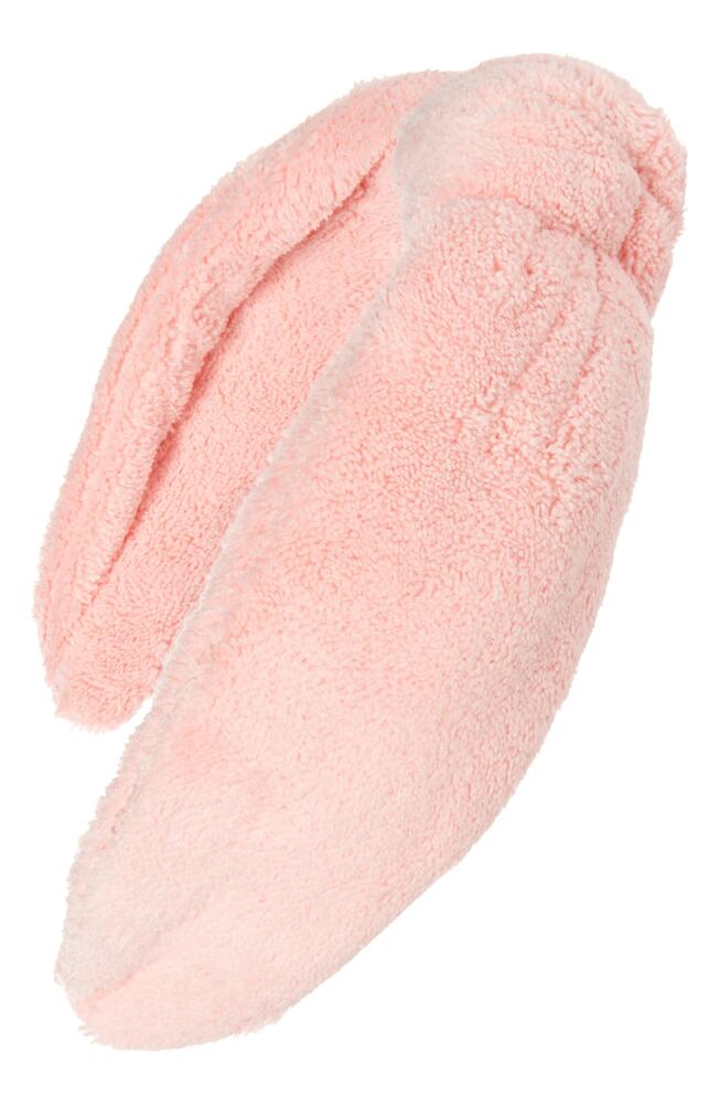 BP. Top Knot Fleece Headband in Pink Cover