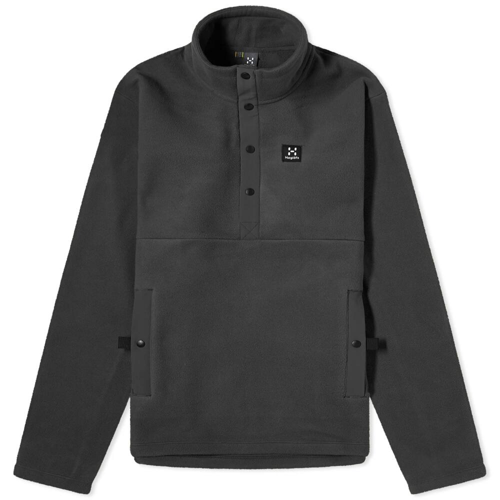 Haglöfs Men's Mora Mid Half Snap Fleece in True Black Cover