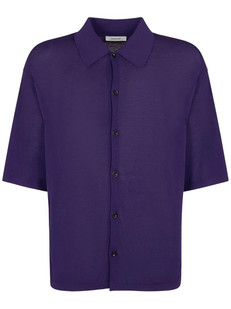 LEMAIRE Cotton Knit S/s Polo Shirt Cover