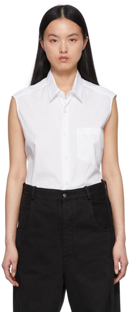 Ann Demeulemeester White Amelie Shirt Cover