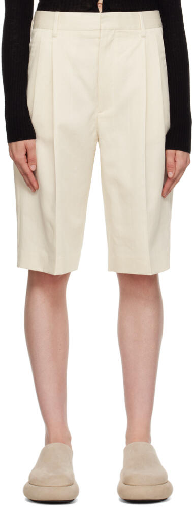 Filippa K Off-White Relaxed Shorts Cover