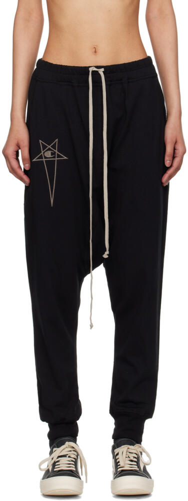 Rick Owens Black Champion Edition Lounge Pants Cover