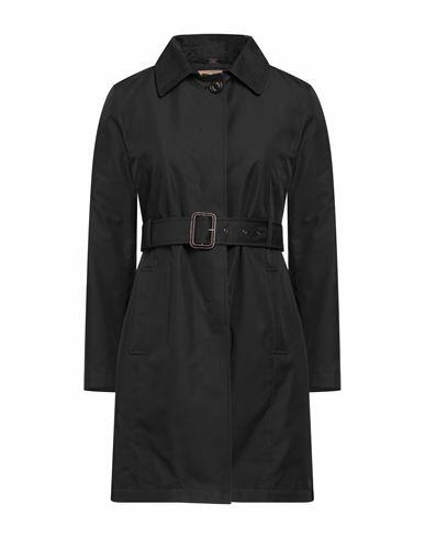 Sealup Woman Overcoat & Trench Coat Black Cotton, Polyamide, Polyurethane Cover