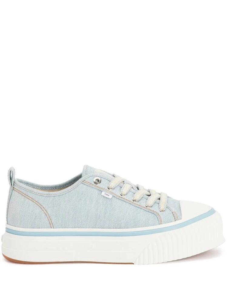 AMI Paris canvas low-top sneakers - Blue Cover