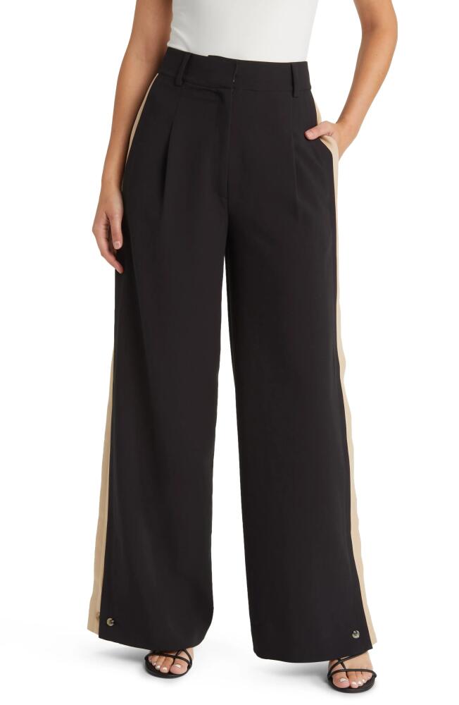 Favorite Daughter Margaret Wide Leg Pants in Black/Beige Cover