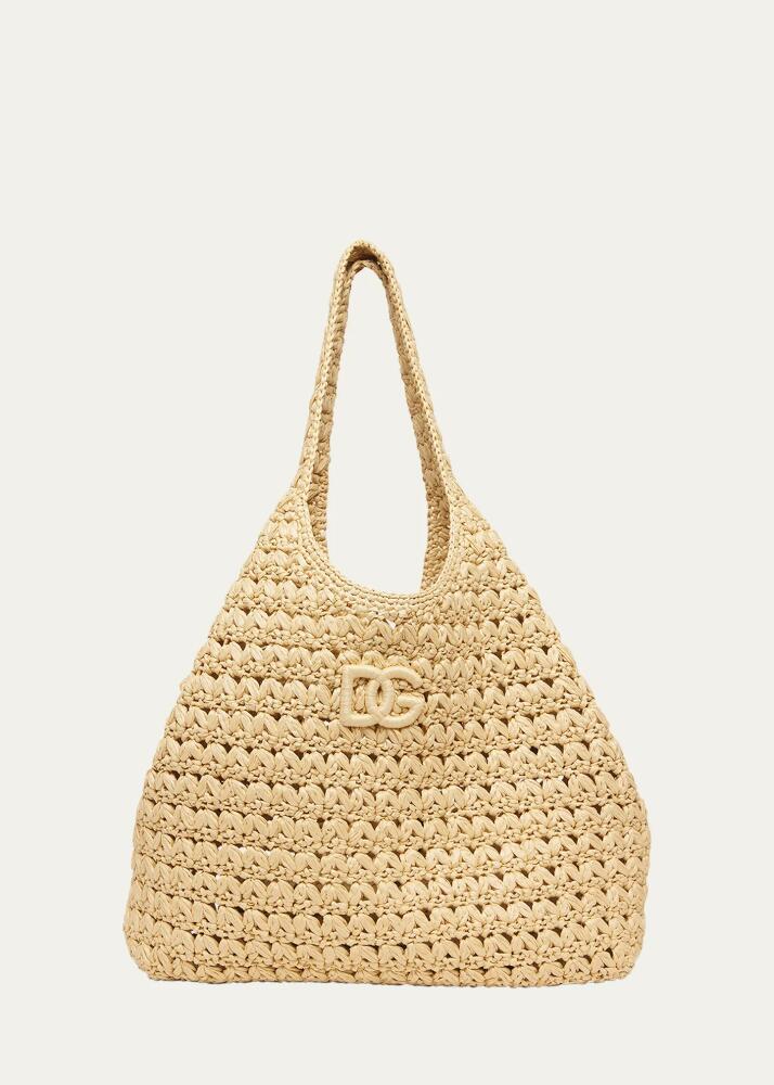 Dolce & Gabbana DG Logo Crochet Tote Bag Cover