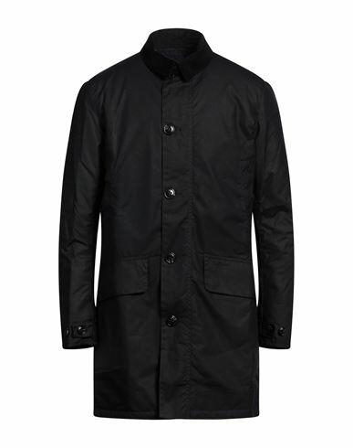 Barbour Man Overcoat & Trench Coat Black Cotton Cover