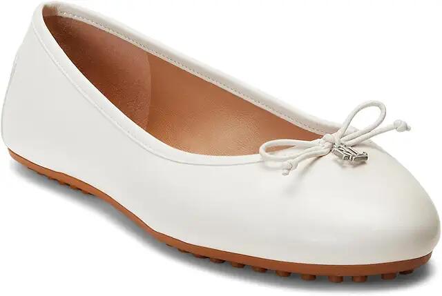 LAUREN Ralph Lauren Jayna Driver (Soft White) Women's Flat Shoes Cover