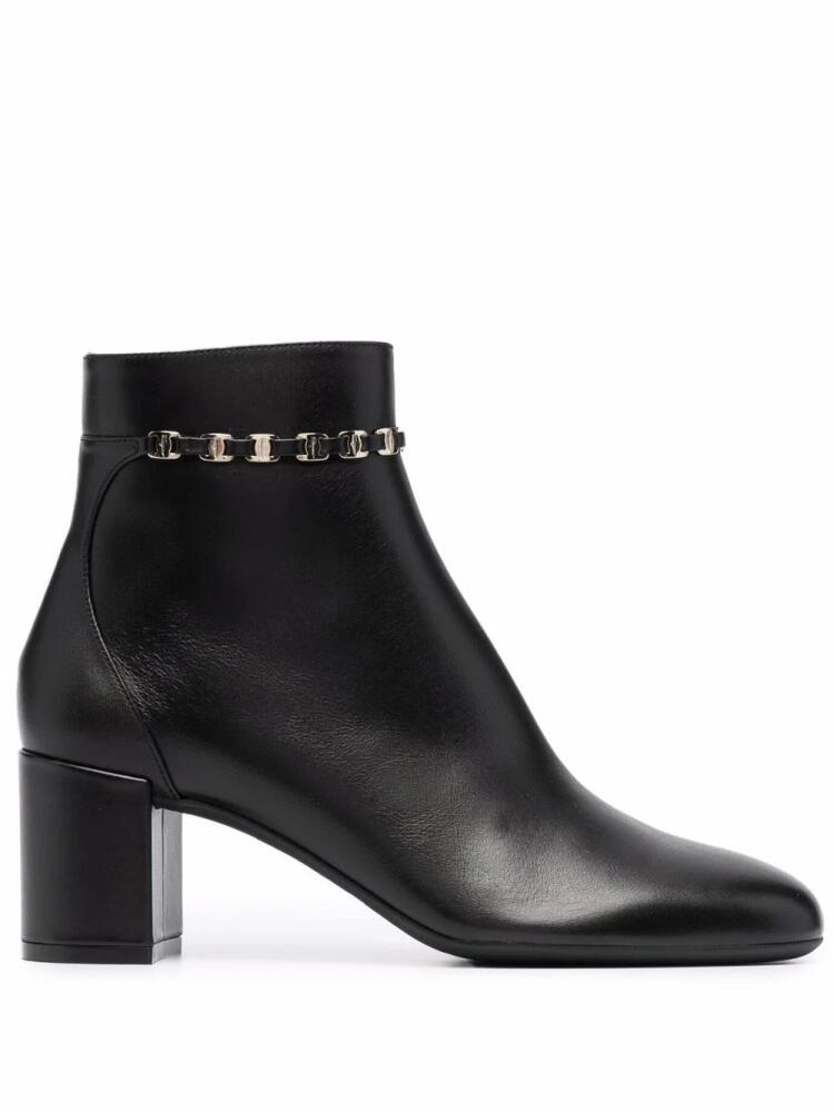 Ferragamo Vara bow strap 75mm boots - Black Cover