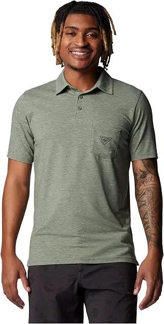 Columbia PFG Uncharted Polo (Cypress Heather) Men's Clothing Cover