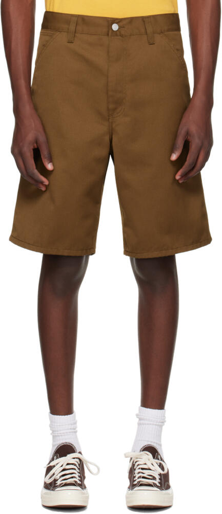 Carhartt Work In Progress Brown Simple Shorts Cover