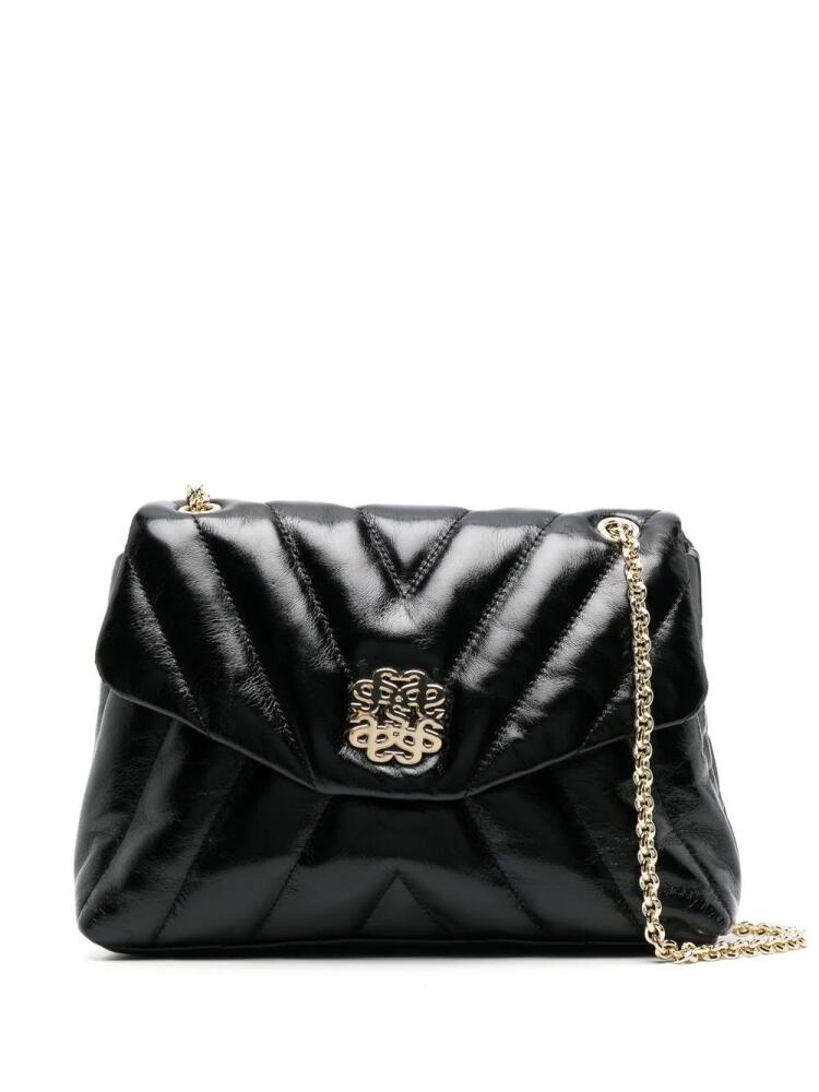 SANDRO quilted leather shoulder bag - Black Cover