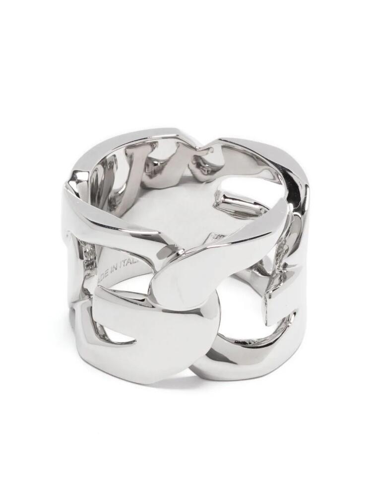 Givenchy ID engraved-logo ring - Silver Cover