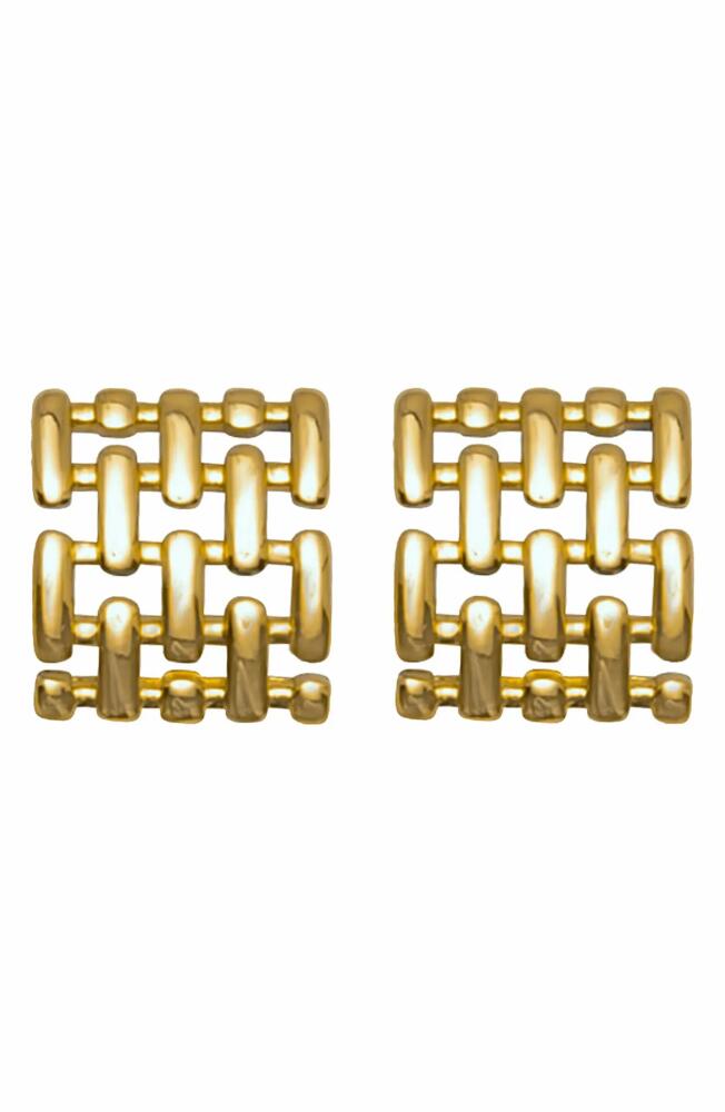 st. Moran Vesper Grid Earrings in Gold Cover