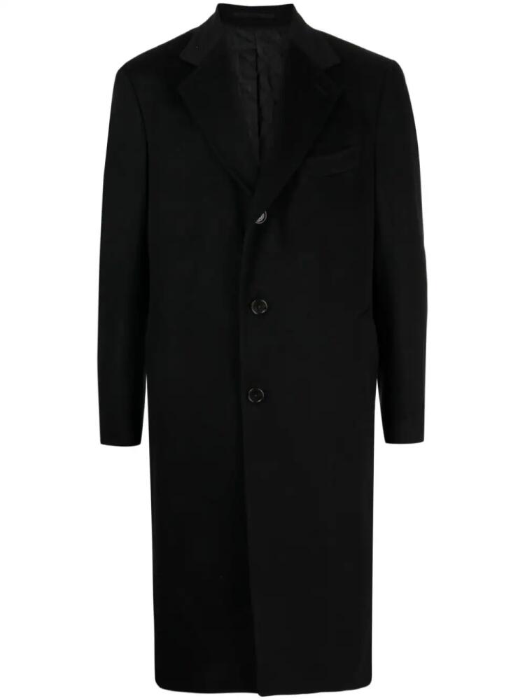 Man On The Boon. single-breasted cashmere coat - Black Cover