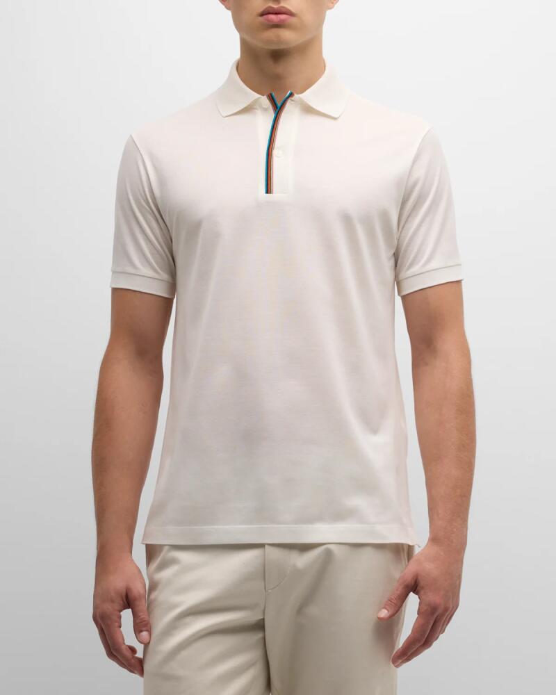 Paul Smith Men's Contrast Trim Polo Shirt Cover