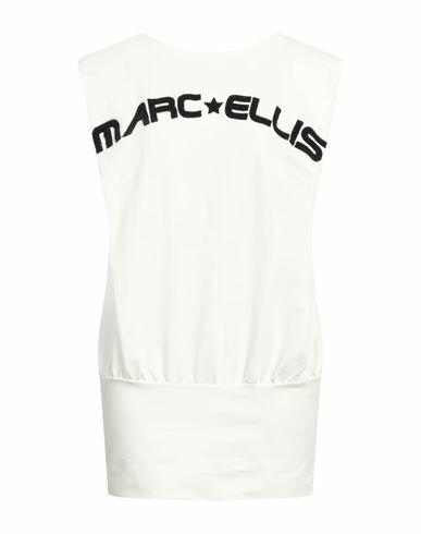 Marc Ellis Woman Mini dress White Cotton, Elastane Cover