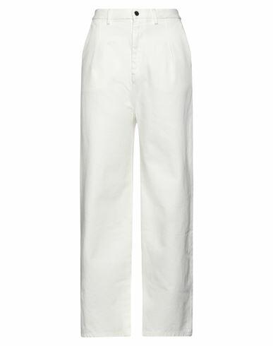 Loulou Studio Woman Jeans Off white Organic cotton Cover