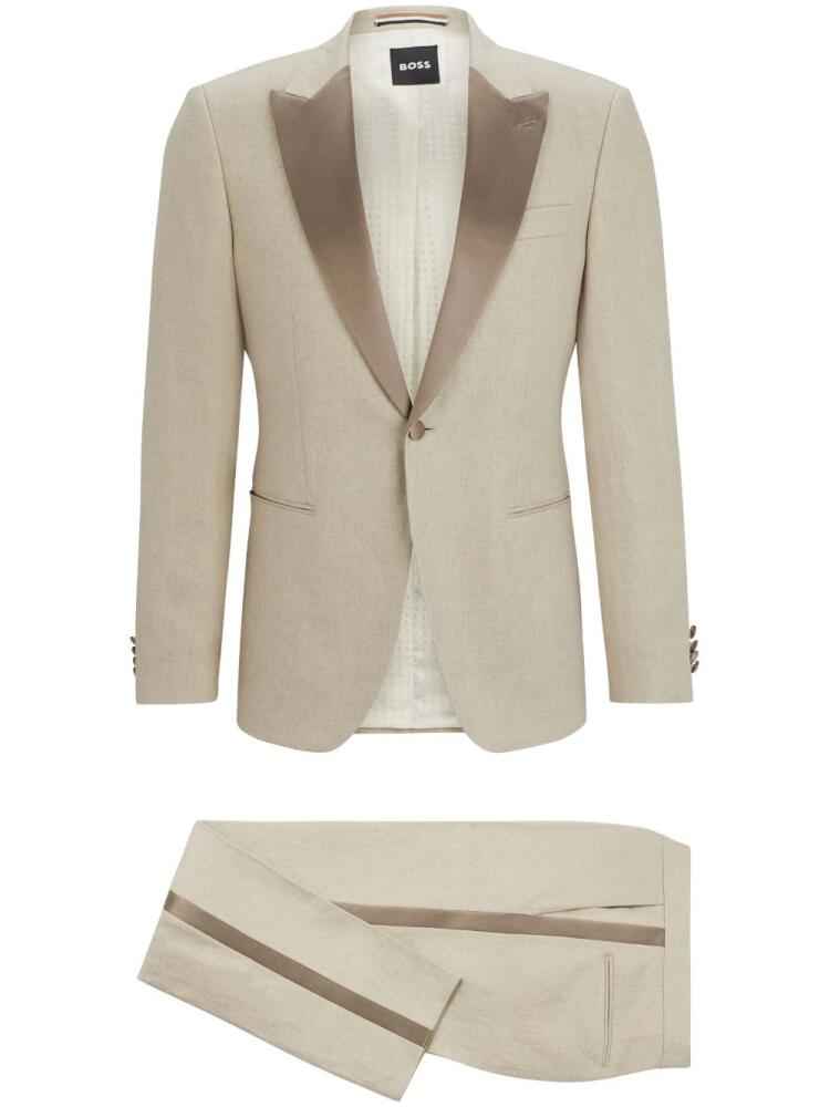 BOSS two-piece linen suit - Neutrals Cover