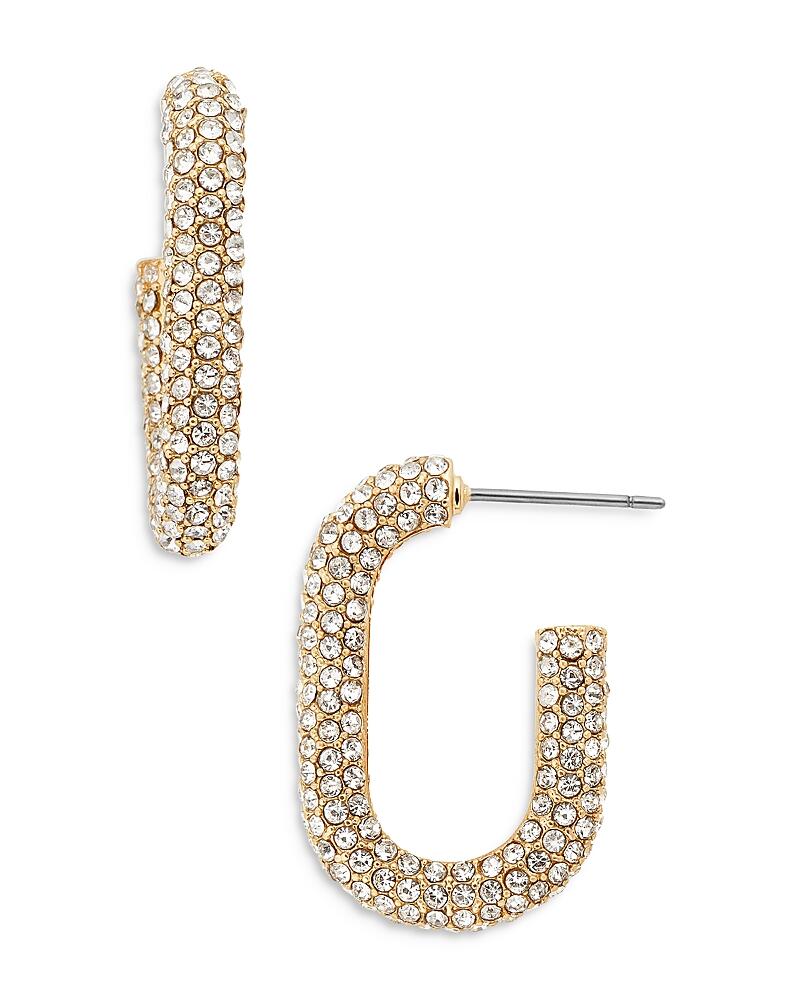 Baublebar Sybil Pave Oval Hoop Earrings in Gold Tone Cover