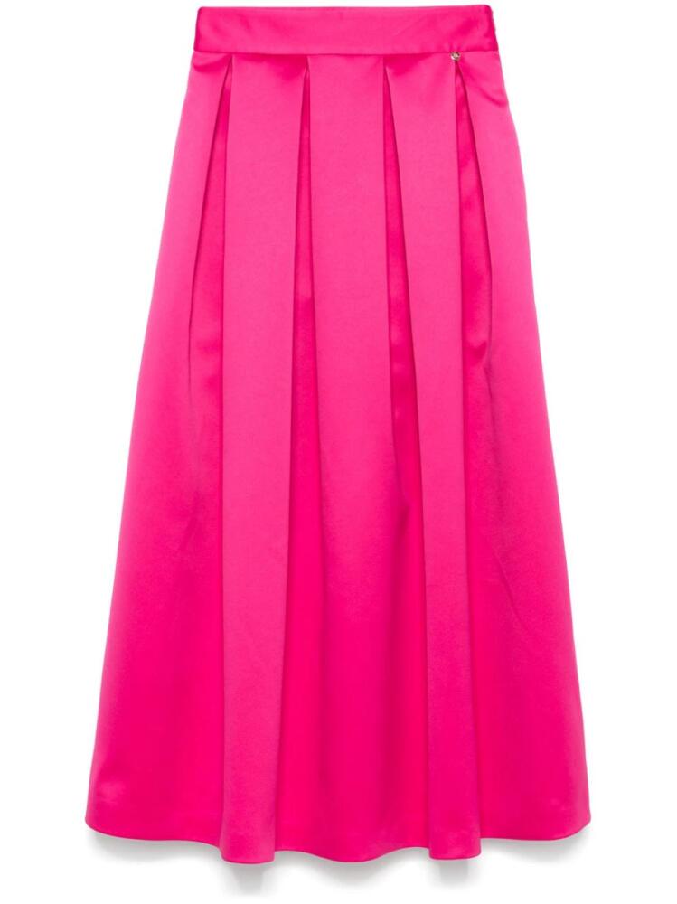 NISSA pleated midi skirt - Pink Cover