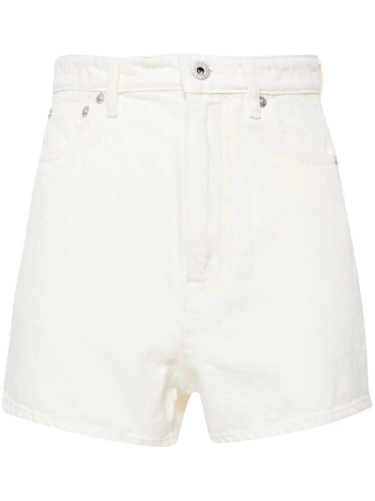 Kenzo high-rise cotton shorts - White Cover