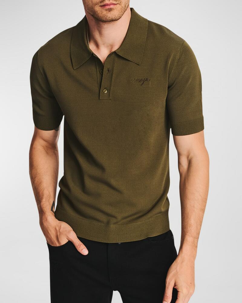 SER.O.YA Men's Rafael Embroidered Logo Polo Shirt Cover