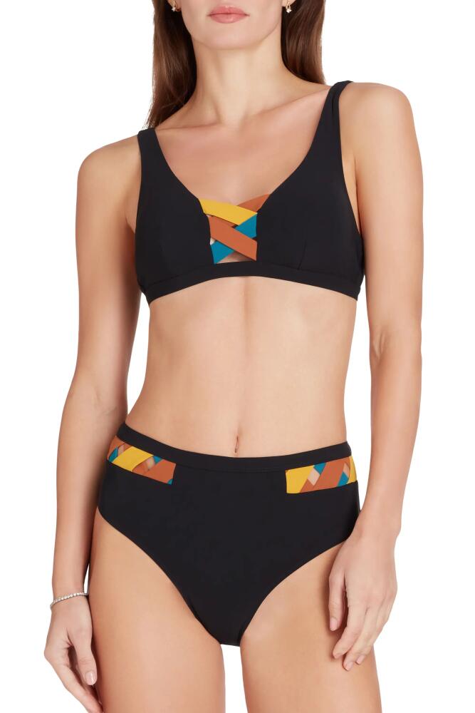 VALIMARE Martinique High Waist Bikini Bottom in Black Cover