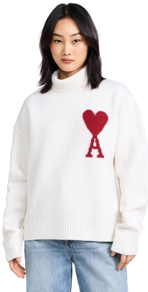 AMI Red ADC Sweater Off-white/Red Cover