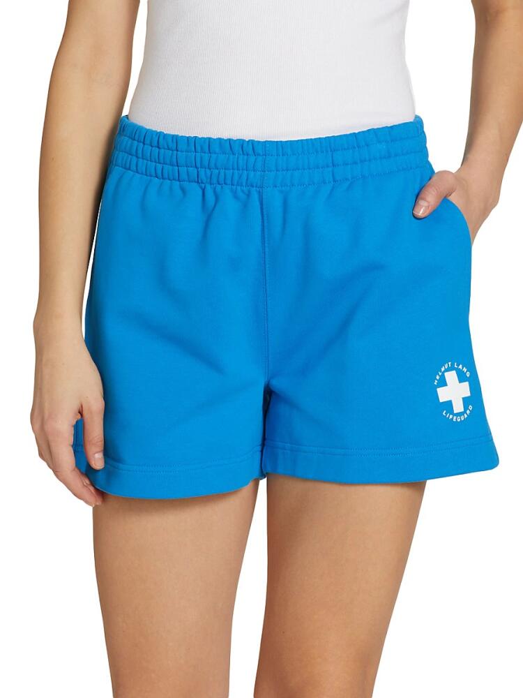 Helmut Lang Women's Cotton Lifeguard Shorts - Cerulean Cover