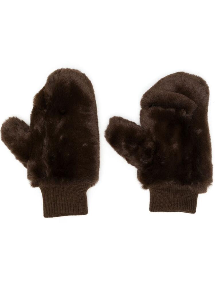 Jakke Mira two-finger gloves - Brown Cover