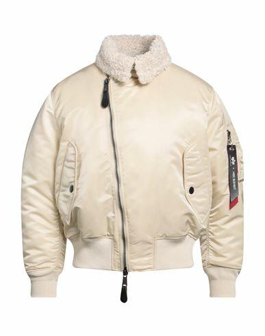 Neil Barrett Man Jacket Cream Nylon, Polyester Cover