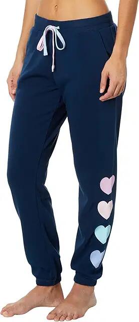 P.J. Salvage Mad Love Ombre Hearts Joggers (Navy) Women's Pajama Cover