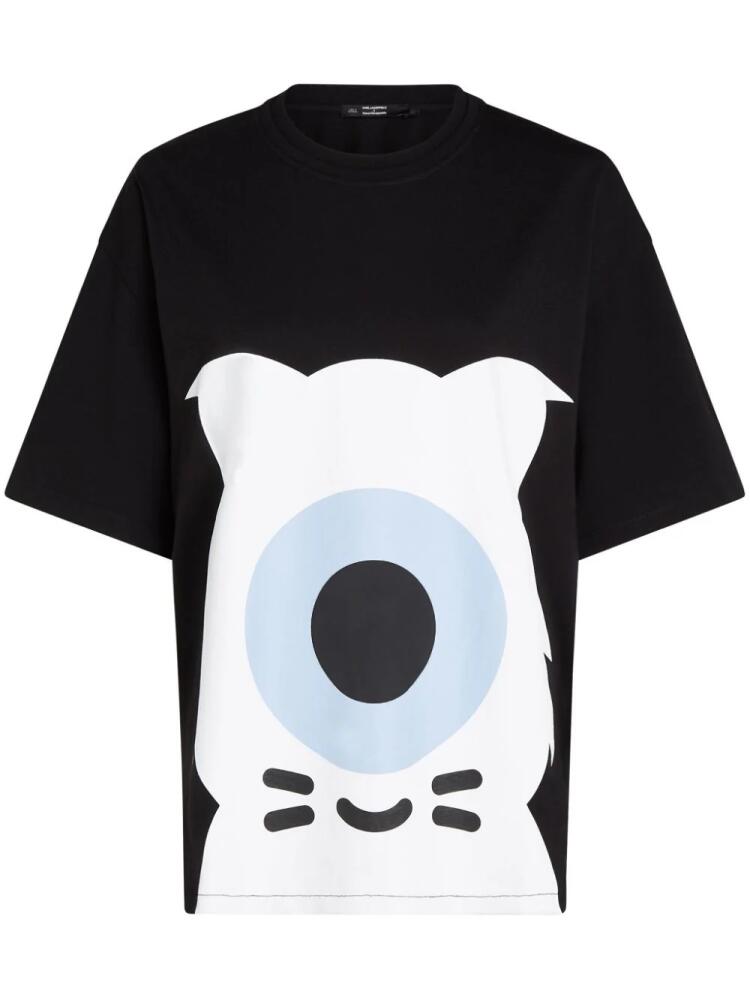 Karl Lagerfeld x Darcel Disappoints organic-cotton T-shirt - Black Cover