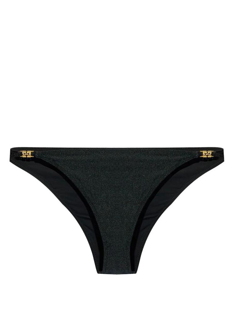 GANNI logo-plaque bikini bottoms - Black Cover